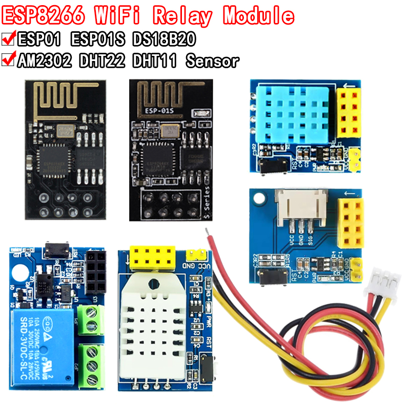 Esp8266 Relay Module - ESP8266 5V WiFi relay module DS18B20