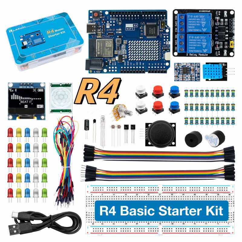 Electronics Project Kit - UNO R4 WiFi Compatible Development Starter