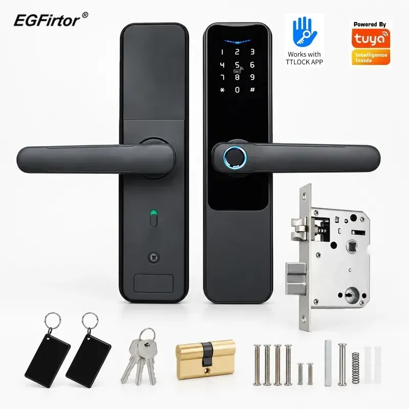 Smart Door Lock Wifi - Tuya Wifi Password Fingerprint Door Lock