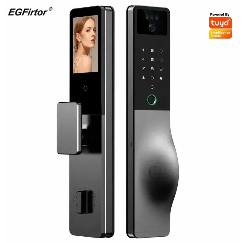 Smart Door Lock Wifi - Smart Lock Intercom Password Tuya Remote