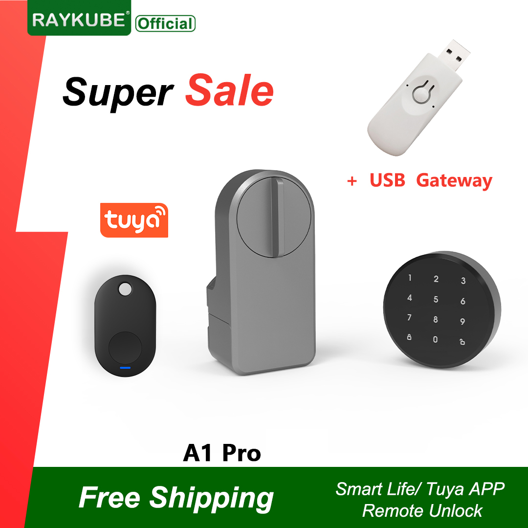 Smart Door Lock Wifi - RAYKUBE A1 Pro Tuya BEL Smart