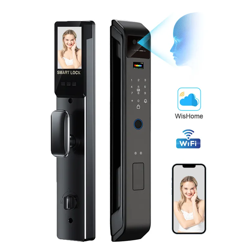 Smart Door Lock Wifi - Enrique Wishome 3D Face Fingerprint Recognition