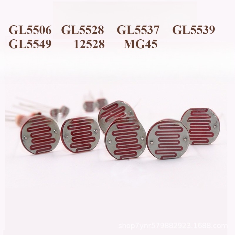Sensor Kit Arduino - Photoresistor LDR MG45 GL5539 5537 5549