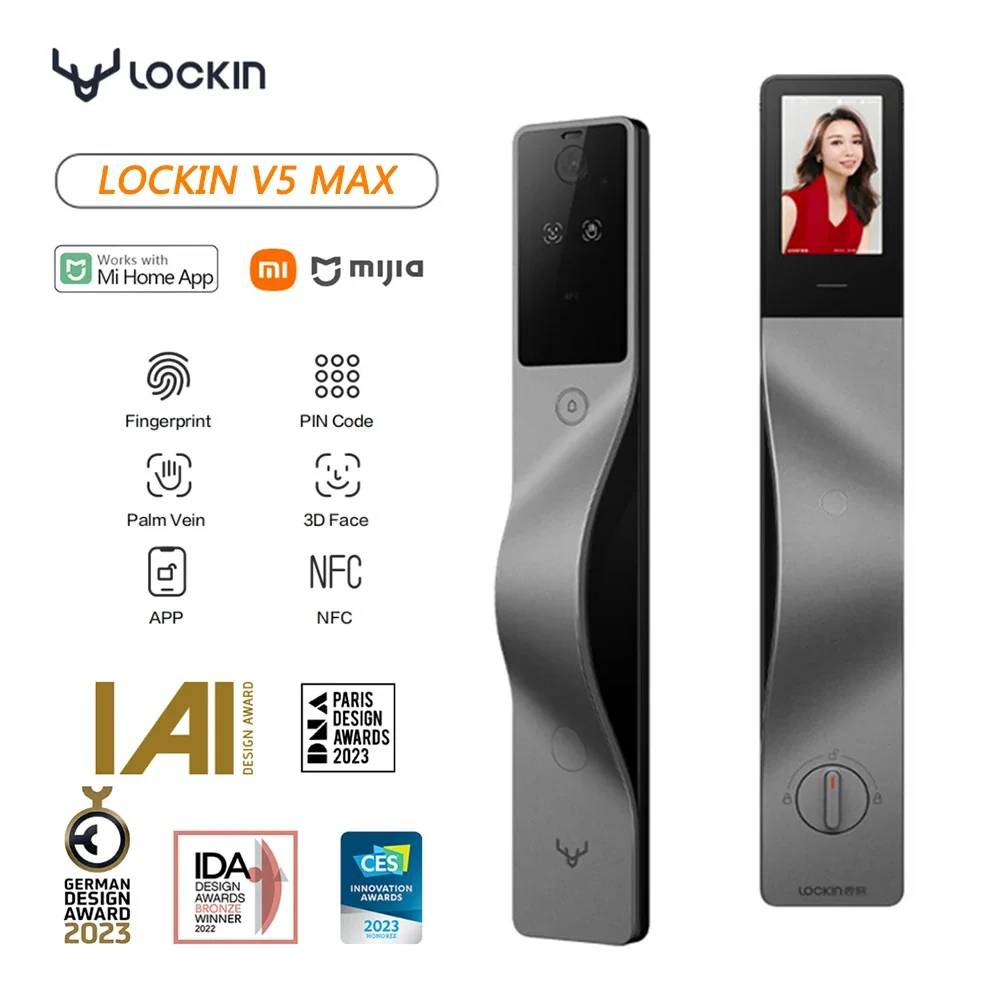 Smart Door Lock Wifi - Lockin V5 Max 3D Face Recognition