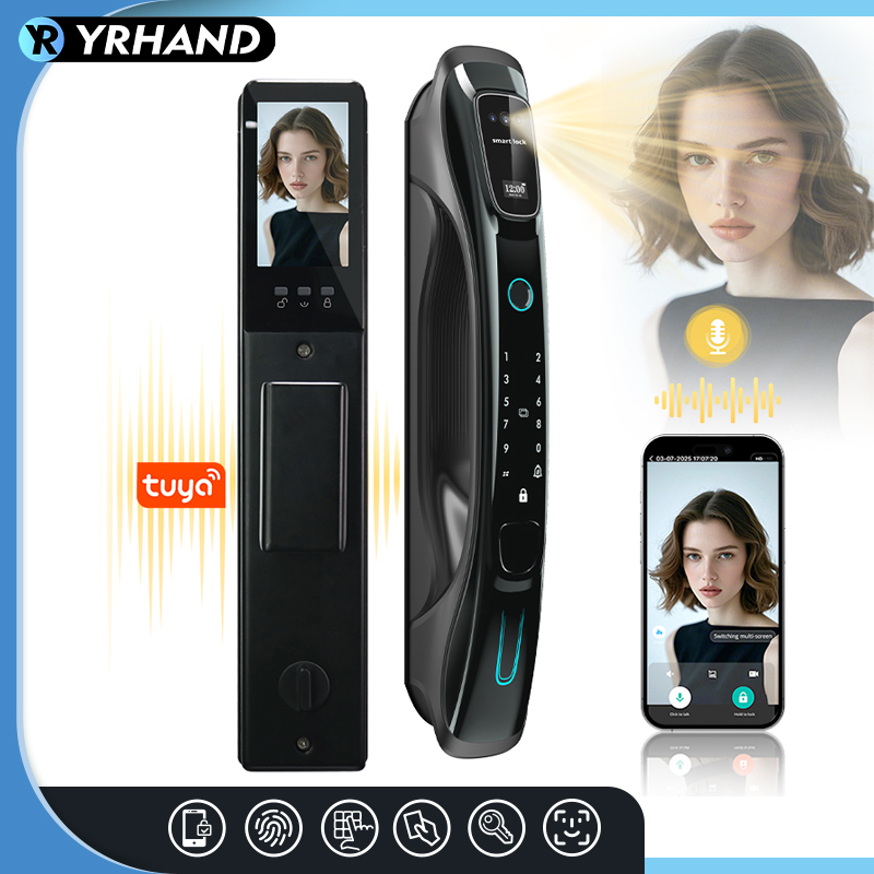Smart Door Lock Wifi - Smart Lock 3D Face Recognition Palm
