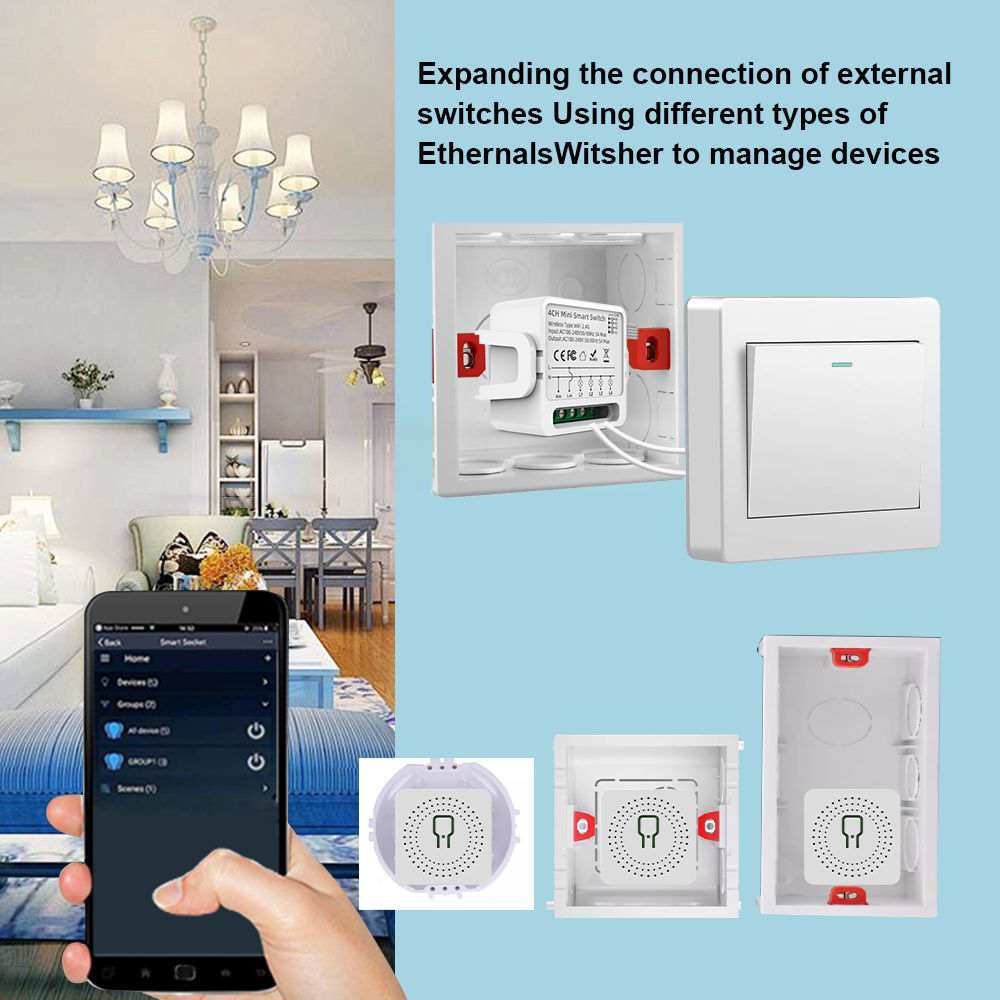 Tuya WiFi Smart Switch 1/2/3/4 - огляд і ціна Smart Light Switch Wifi