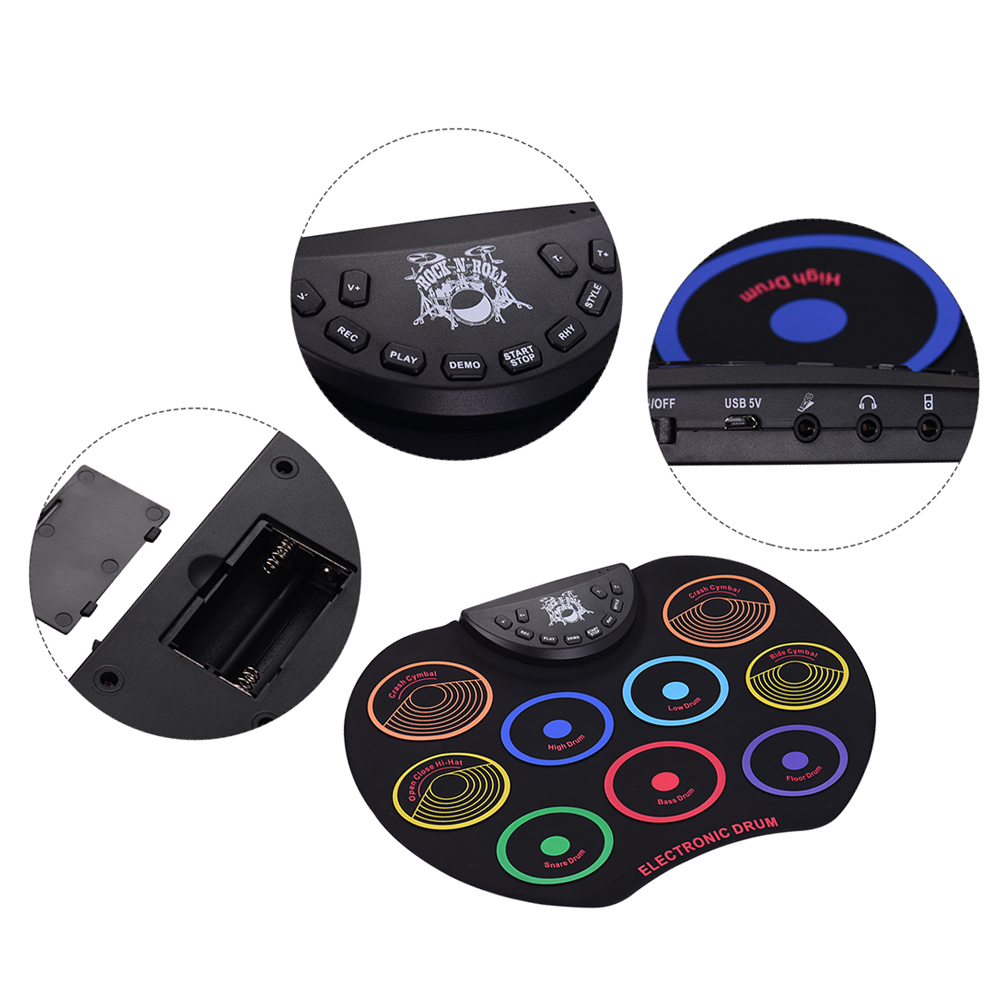 KD12 Compact Size Roll-Up Drum - огляд і ціна Electronics Project Kit
