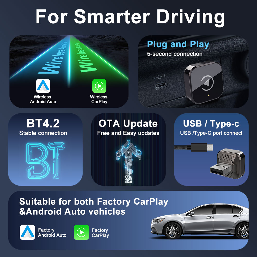 Wireless Carplay Adapter Andro - огляд і ціна Wifi Smart Plug