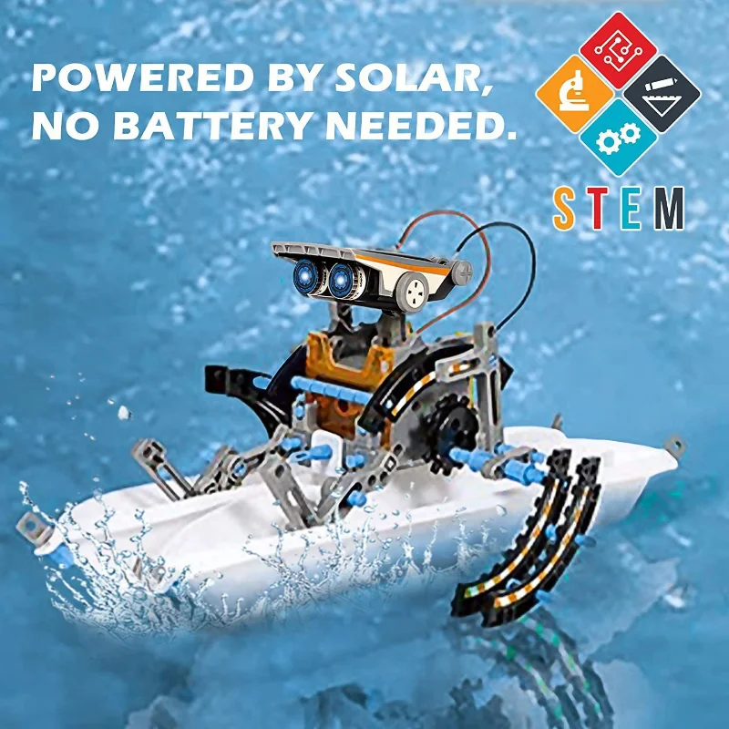 13-in-1 Solar Powered Robot Ki - огляд і ціна Stem Robotics Kit