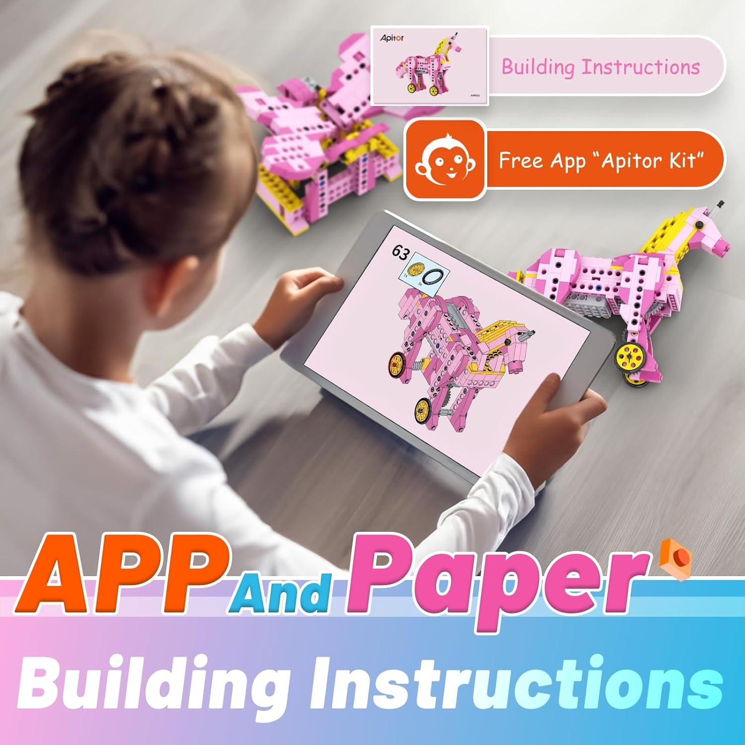 Apitor STEM Toys for Girls Gif - огляд і ціна Stem Robotics Kit
