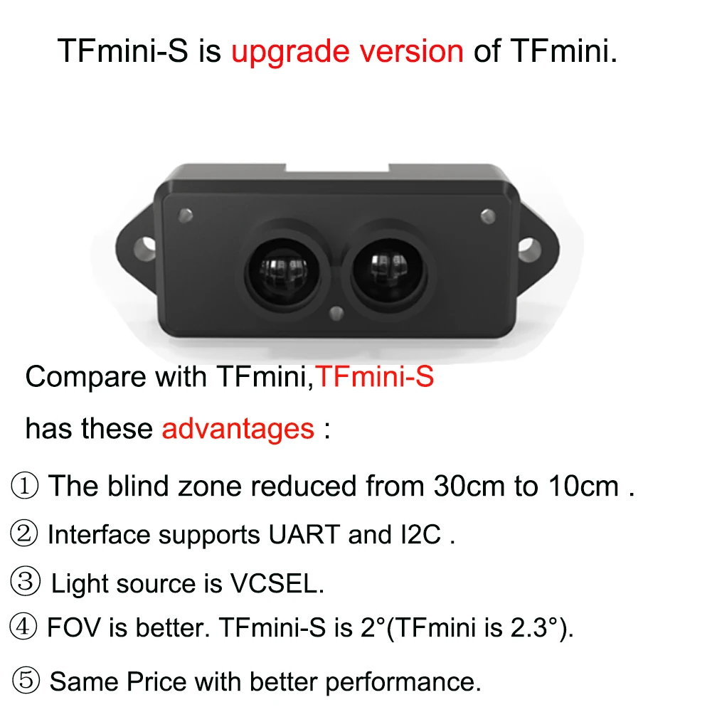 Benewake TFmini-S/TFmini Plus  - огляд і ціна Sensor Kit Arduino
