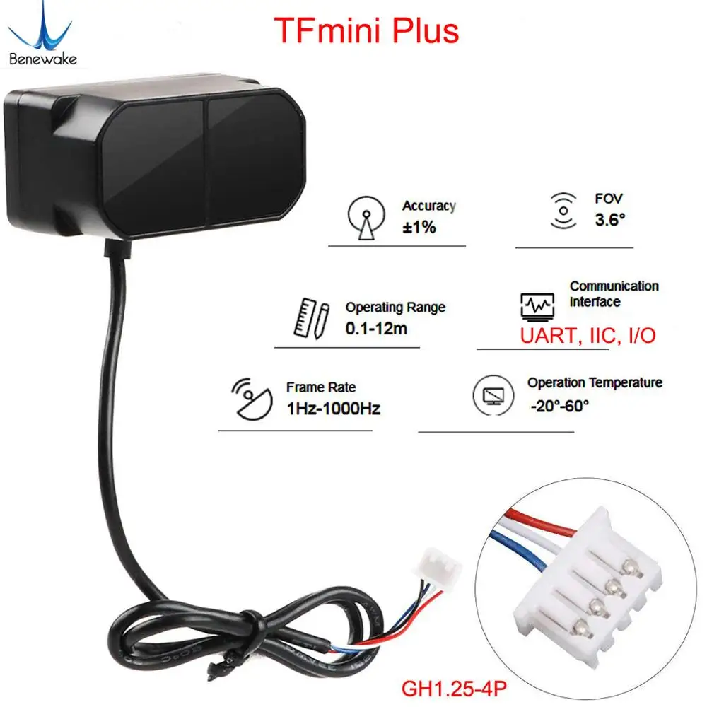 Benewake TFmini-S/TFmini Plus  - огляд і ціна Sensor Kit Arduino
