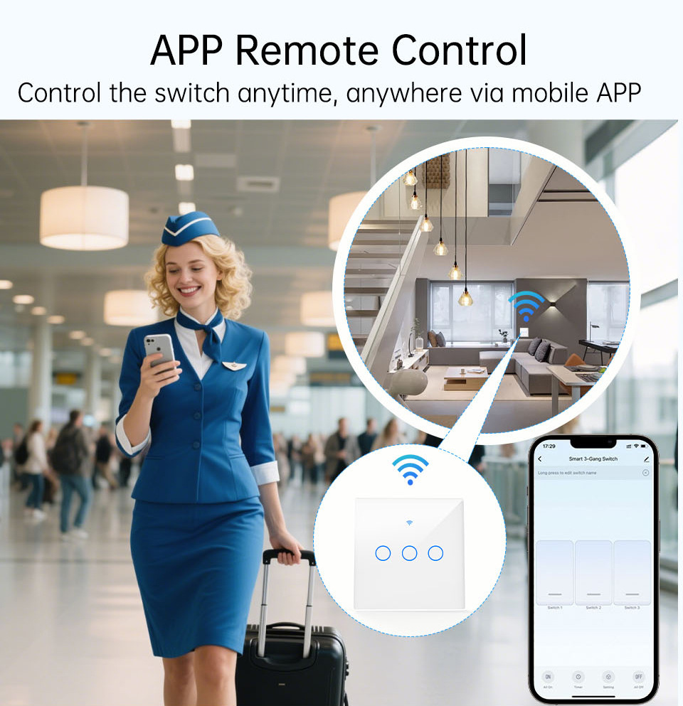 WiFi RF 433mhz Touch Wall Ligh - огляд і ціна Smart Light Switch Wifi
