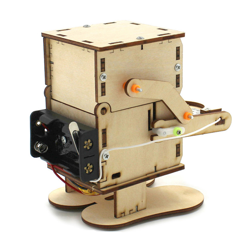 Wooden Assemble DIY Robot Eati - огляд і ціна Stem Robotics Kit