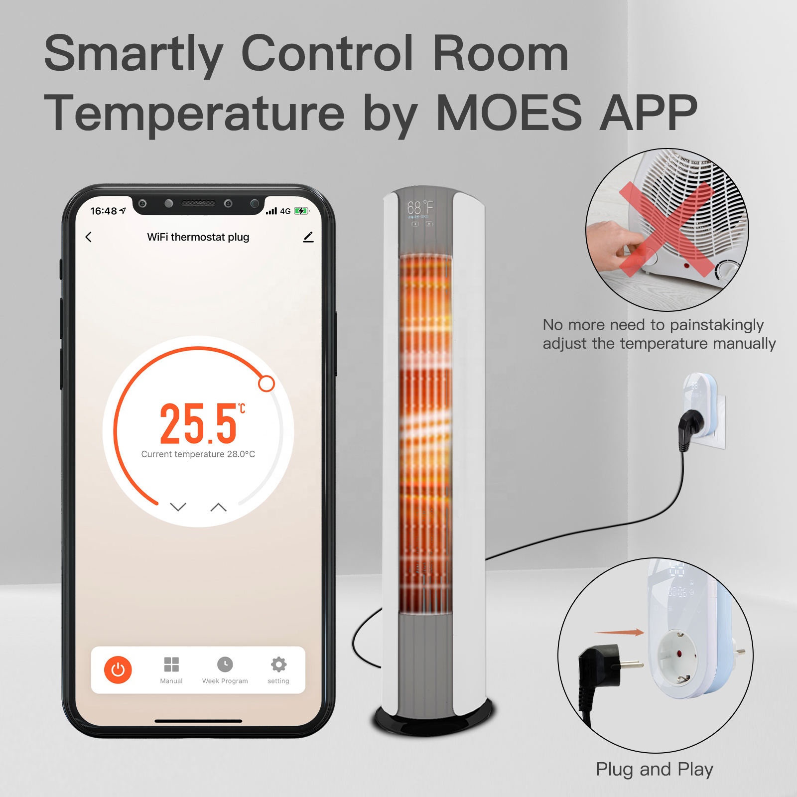 Smart WiFi Programmable LED Te - огляд і ціна Wifi Smart Plug