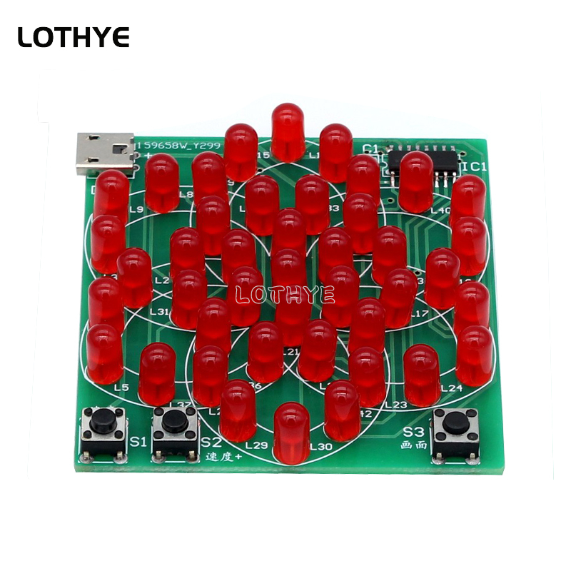 43 LED Multi Style Pattern Ele - огляд і ціна Electronics Project Kit