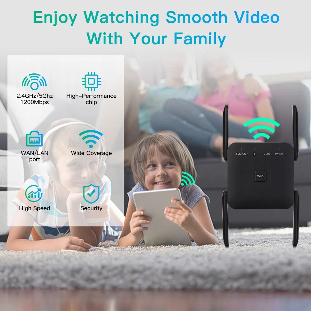 WiFi Repeater 1200Mbps 2.4GHz/ - огляд і ціна Wifi Smart Plug