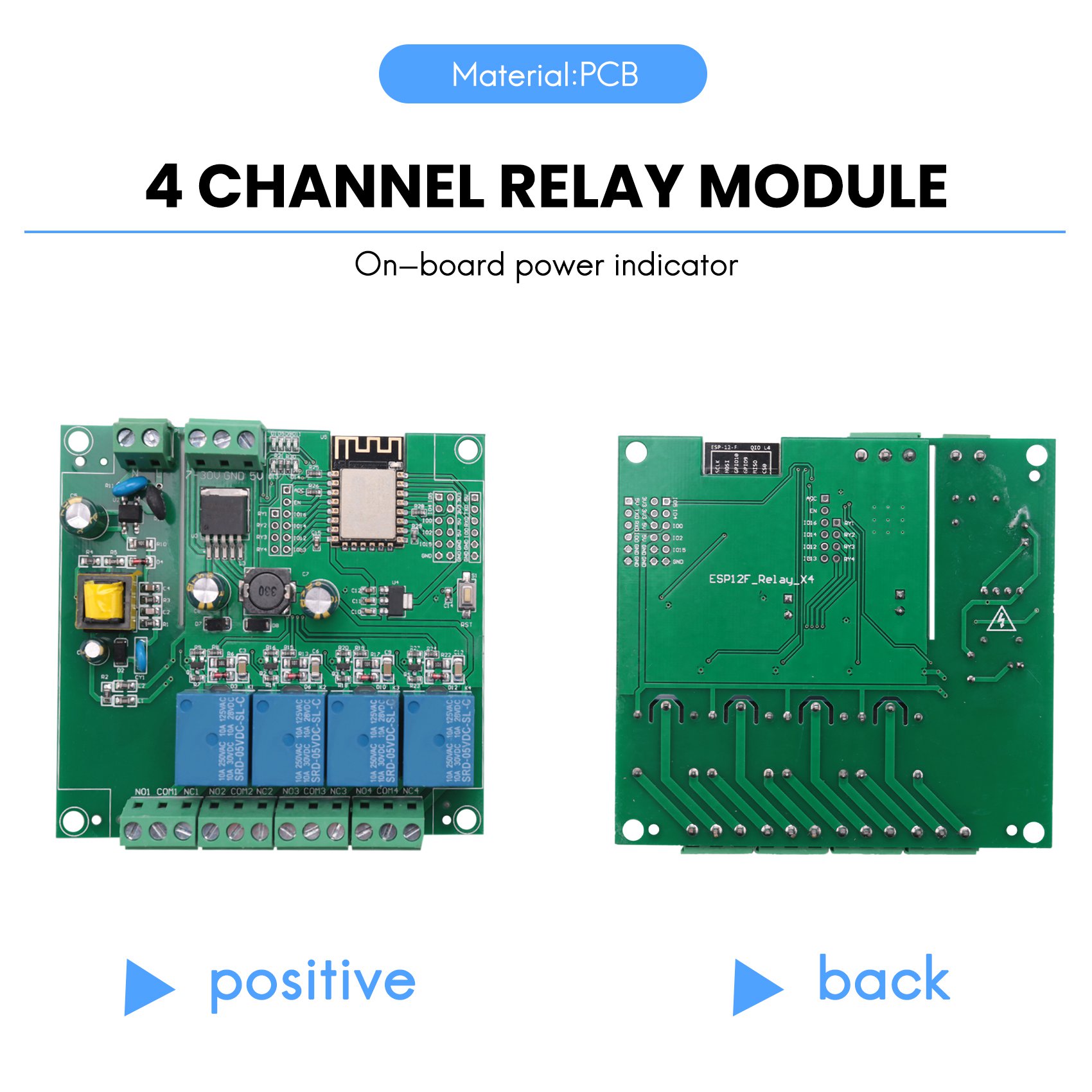 SCLS ESP8266 Wireless WIFI 4 C - огляд і ціна Esp8266 Relay Module