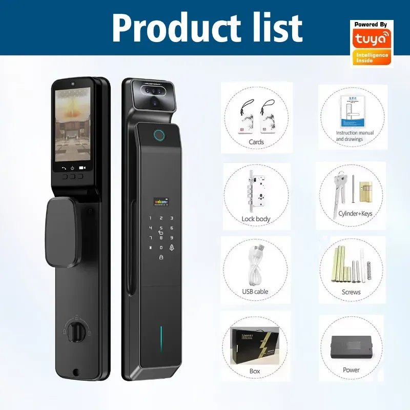 Tuya Password Lock Visual Inte - огляд і ціна Smart Door Lock Wifi