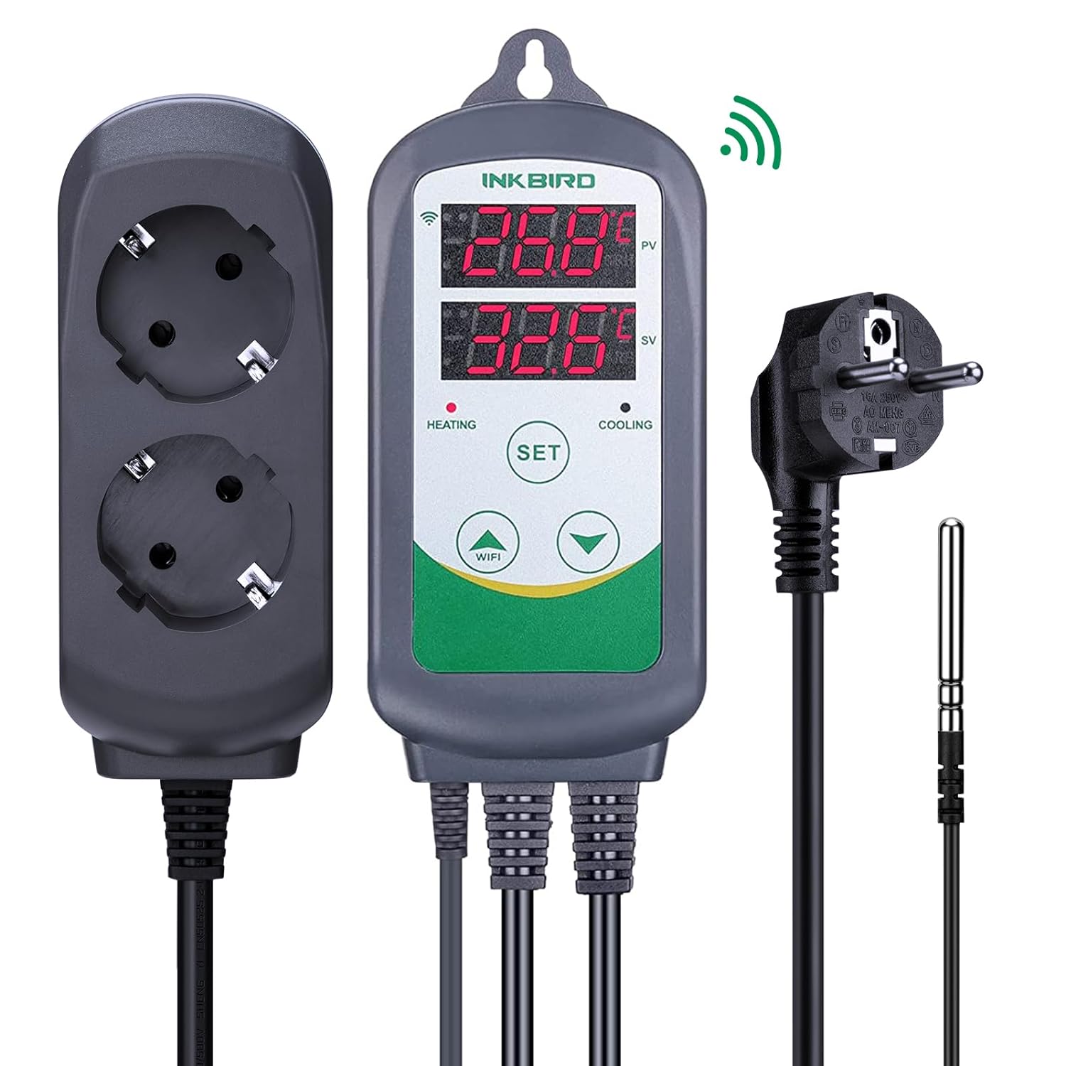 INKBIRD ITC-308-WiFi Digital T - огляд і ціна Wifi Thermostat