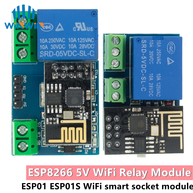 ESP8266 ESP-01 ESP-01S 5V WiFi - огляд і ціна Esp8266 Relay Module