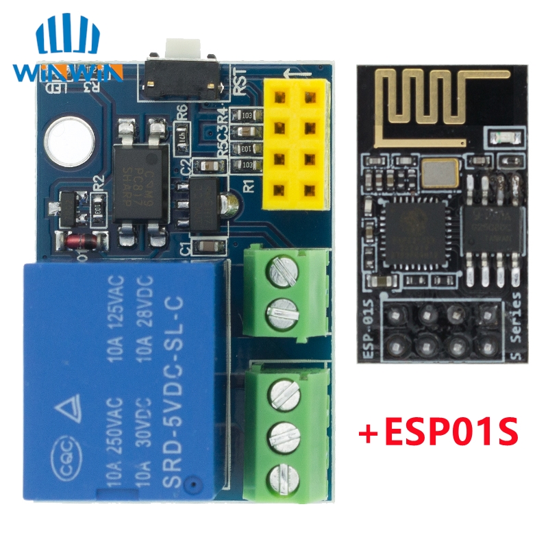 ESP8266 ESP-01 ESP-01S 5V WiFi - огляд і ціна Esp8266 Relay Module