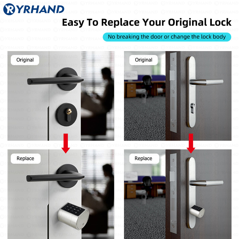 Smart Euro Cylindrical Door Lo - огляд і ціна Smart Door Lock Wifi