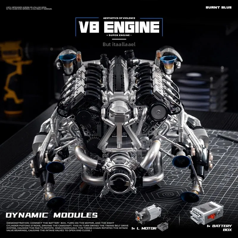 V8 Engine Building Kit for Adu - огляд і ціна Stem Robotics Kit