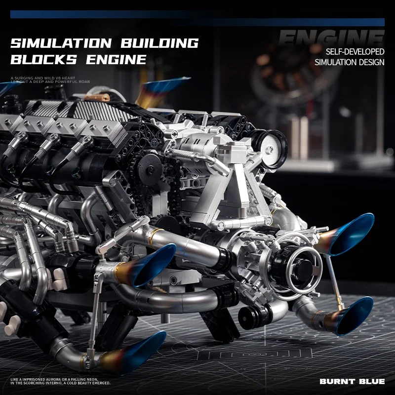V8 Engine Building Kit for Adu - огляд і ціна Stem Robotics Kit