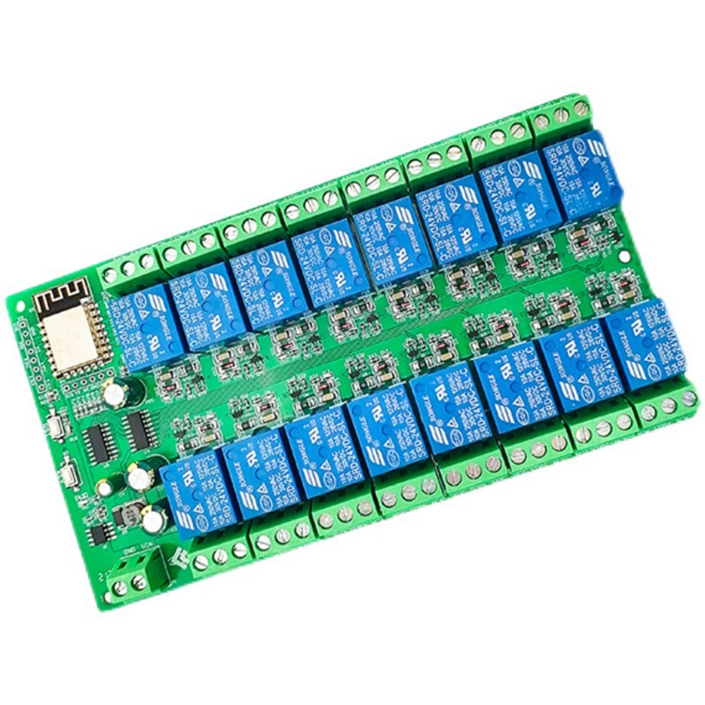 B14C ESP8266 WIFI 16 Channel R - огляд і ціна Esp8266 Relay Module