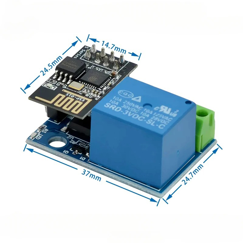 New ESP8266 ESP-01 ESP-01S 5V  - огляд і ціна Esp8266 Relay Module