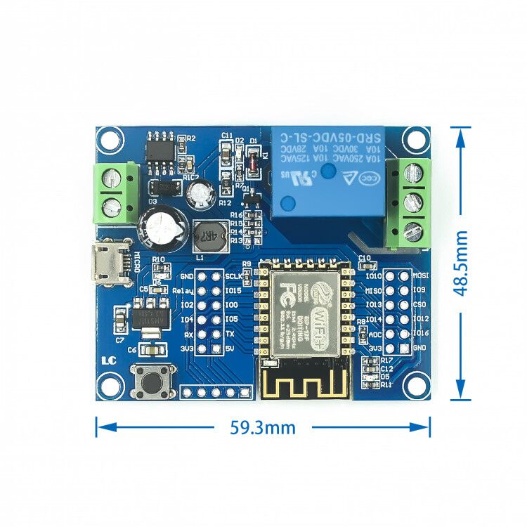 DC5-80V Power Supply ESP8266 W - огляд і ціна Esp8266 Relay Module