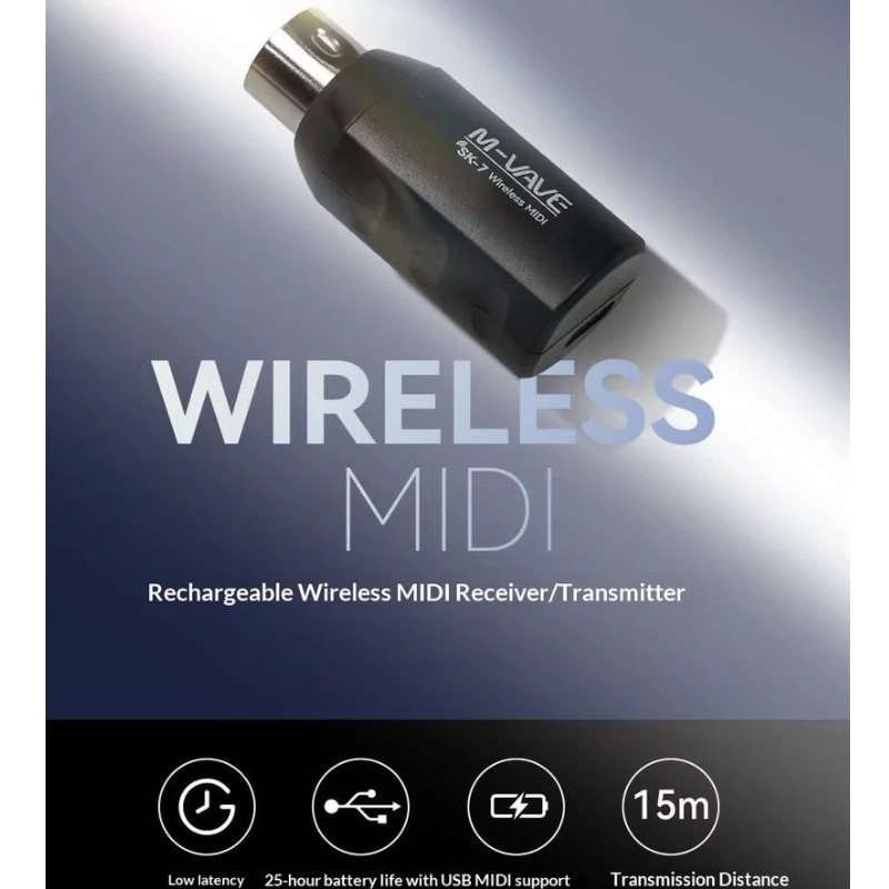 M Vave Sk7 Wireless Midi Adapt - огляд і ціна Electronics Project Kit