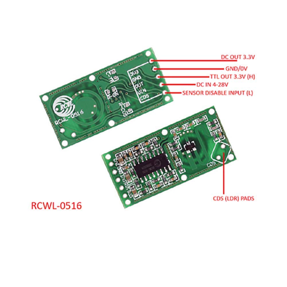 5PCS RCWL-0516 Motion Detectio - огляд і ціна Esp8266 Relay Module