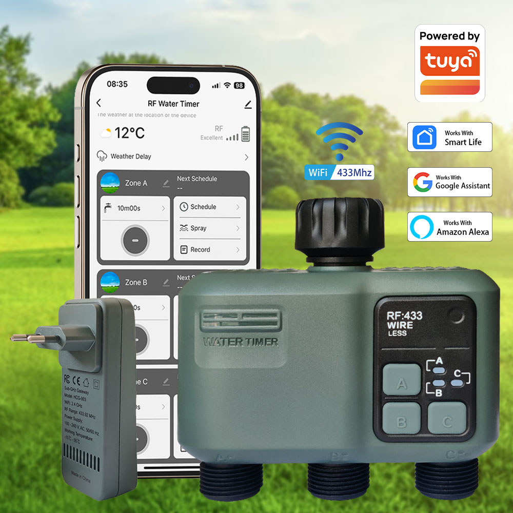 Tuya Wifi+RF433 3-outlet Water - огляд і ціна Wifi Smart Plug