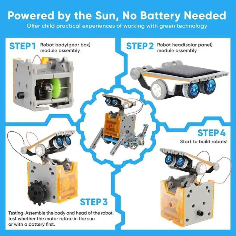 13 in 1 Solar Powered Robot Sc - огляд і ціна Electronics Project Kit
