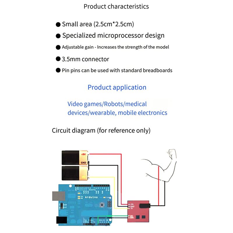 B50B-3X Muscle Electrical Sens - огляд і ціна Sensor Kit Arduino